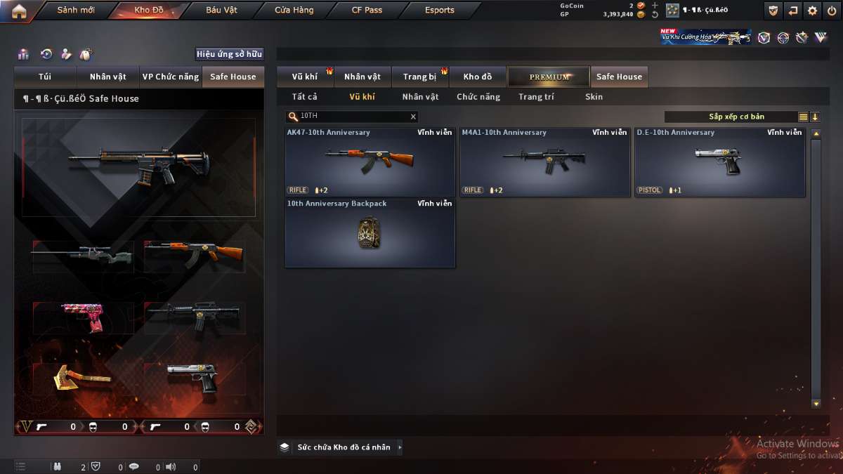 shop acc cf uy tin gia re